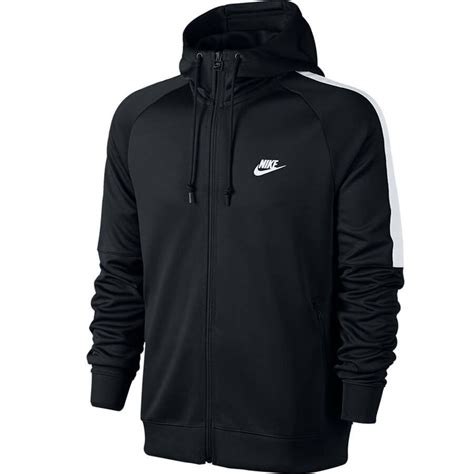 nike schwarze kapuzenjacke|Herren Schwarz Jacken .